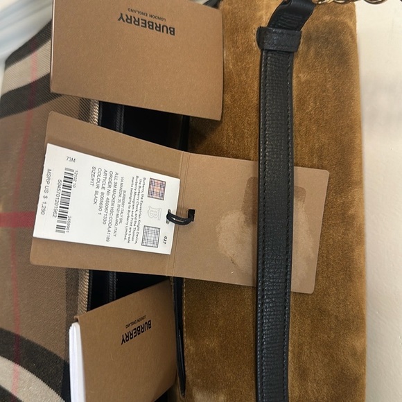 Burberry Black and Brown Crossbody Bag with Gold Accent - Picture 12 of 15